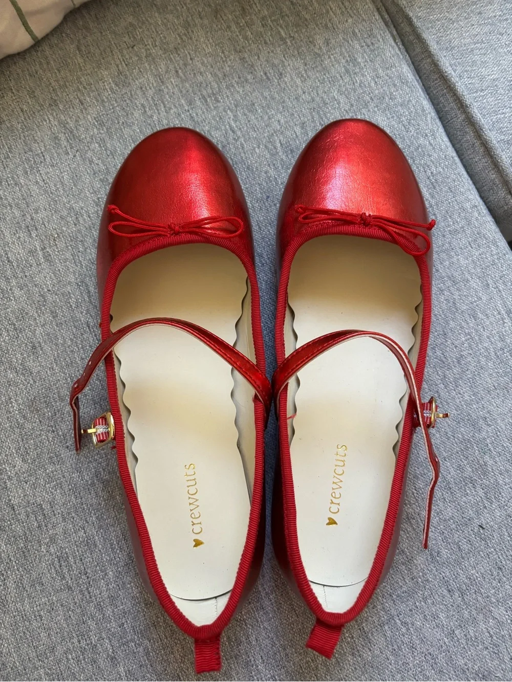 Crewcuts Red Mary Jane Ballet Flats for Kids